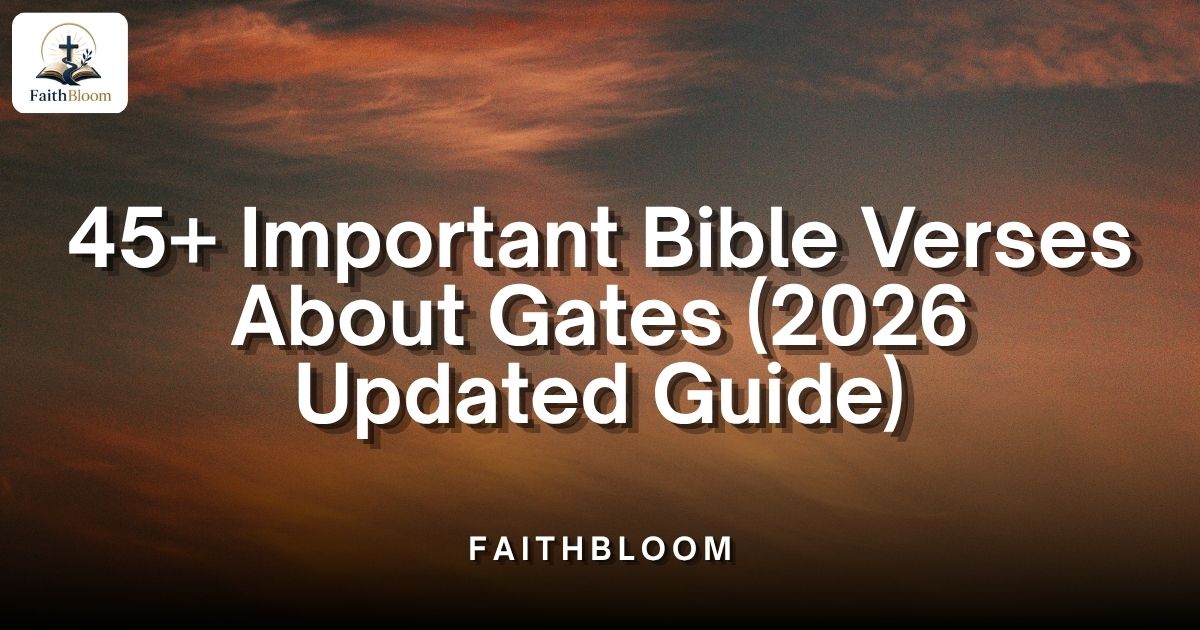 Bible Verses About Gates