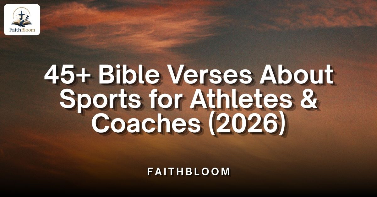Bible Verses About Sports