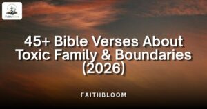 Bible Verses About Toxic Family