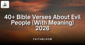 Bible Verses About Evil People