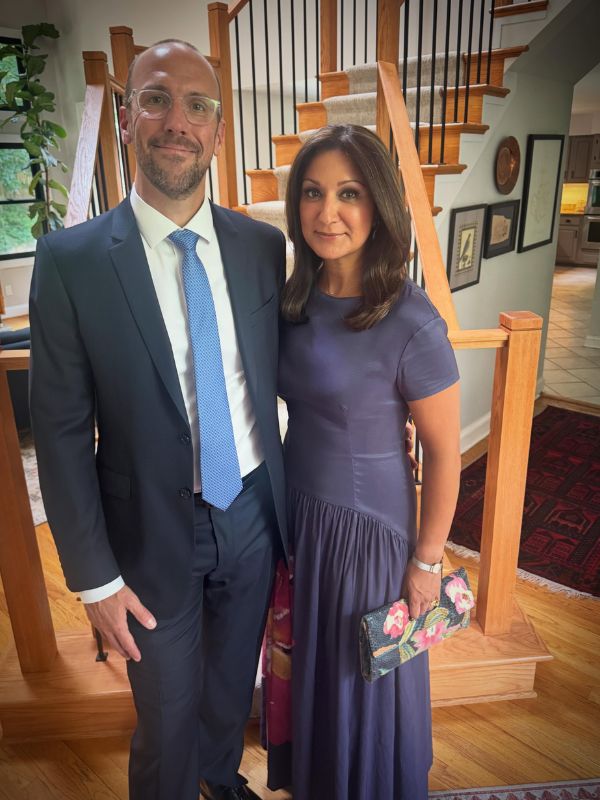 Paul Werdel and Amna Nawaz, How They Met